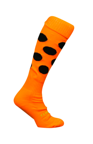 Patterned Socks - Orange with Black Spots