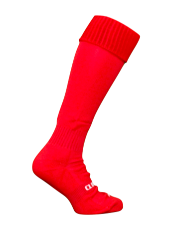 Red - Plain Knee High Socks